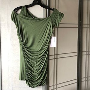 New Bailey 44 cold shoulder top with ruching